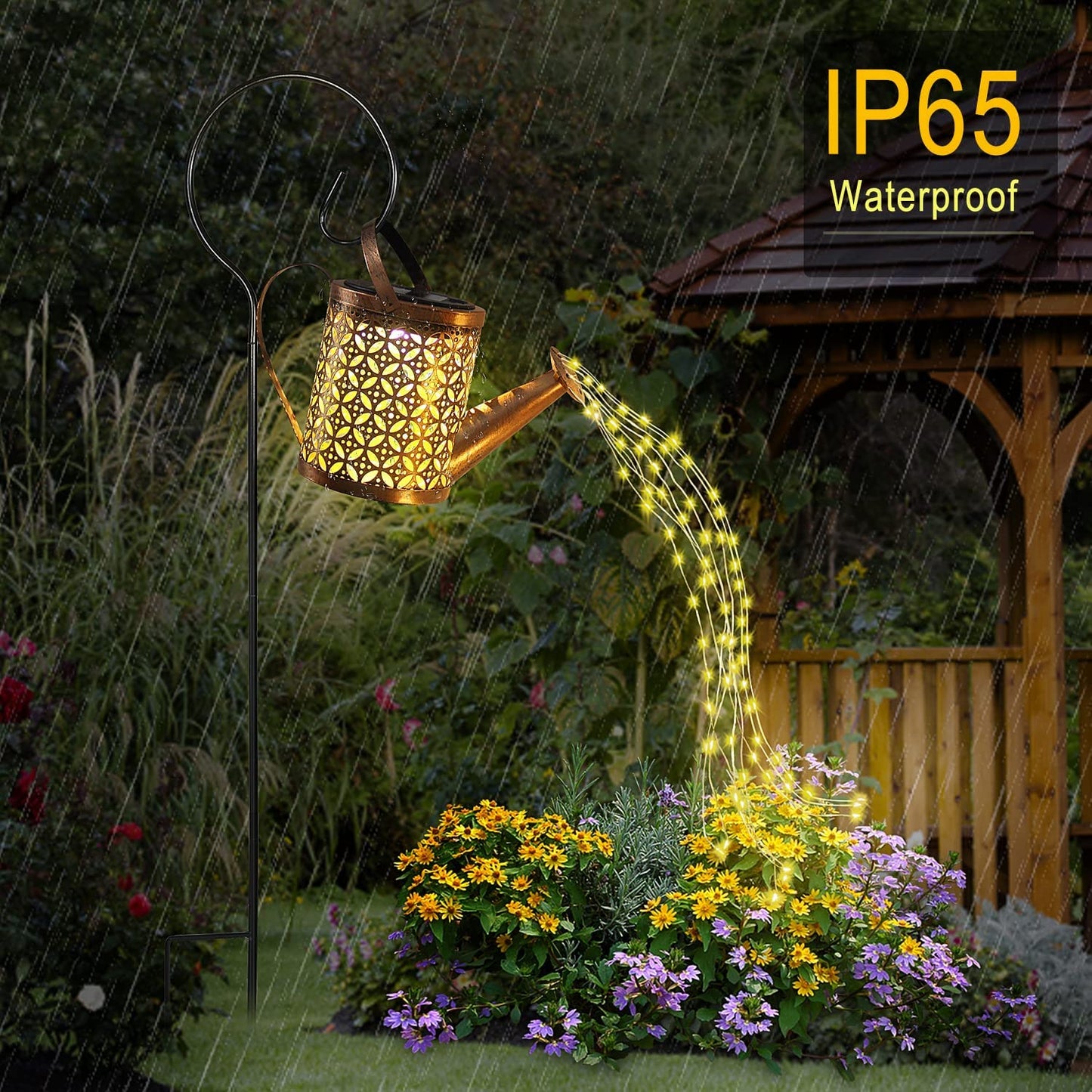 2 Pack Watering Can with Lights,Solar Lanterns Outdoor Hanging Waterproof Garden Decor,Solar Outdoor Garden Decorative,Decorations for Lawn Path Patio