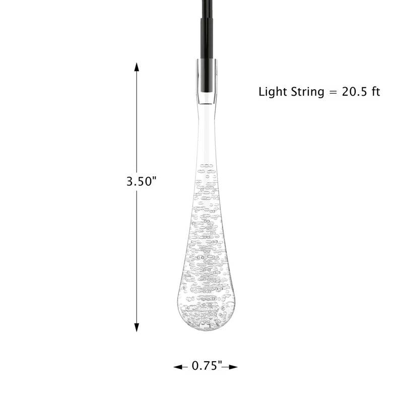 20.5' Outdoor LED Solar Powered 30 - Bulb Novelty String Light