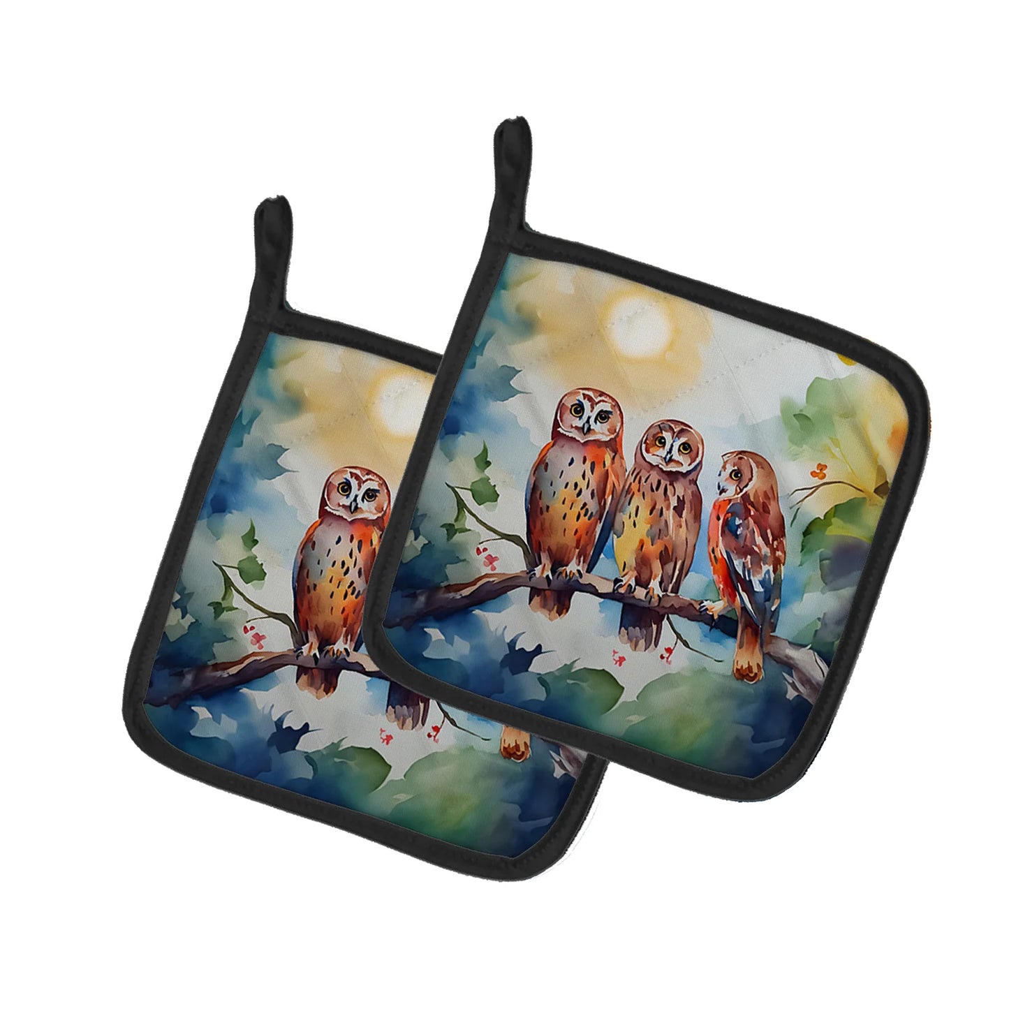 Pair of Owl-Themed Pot Holders