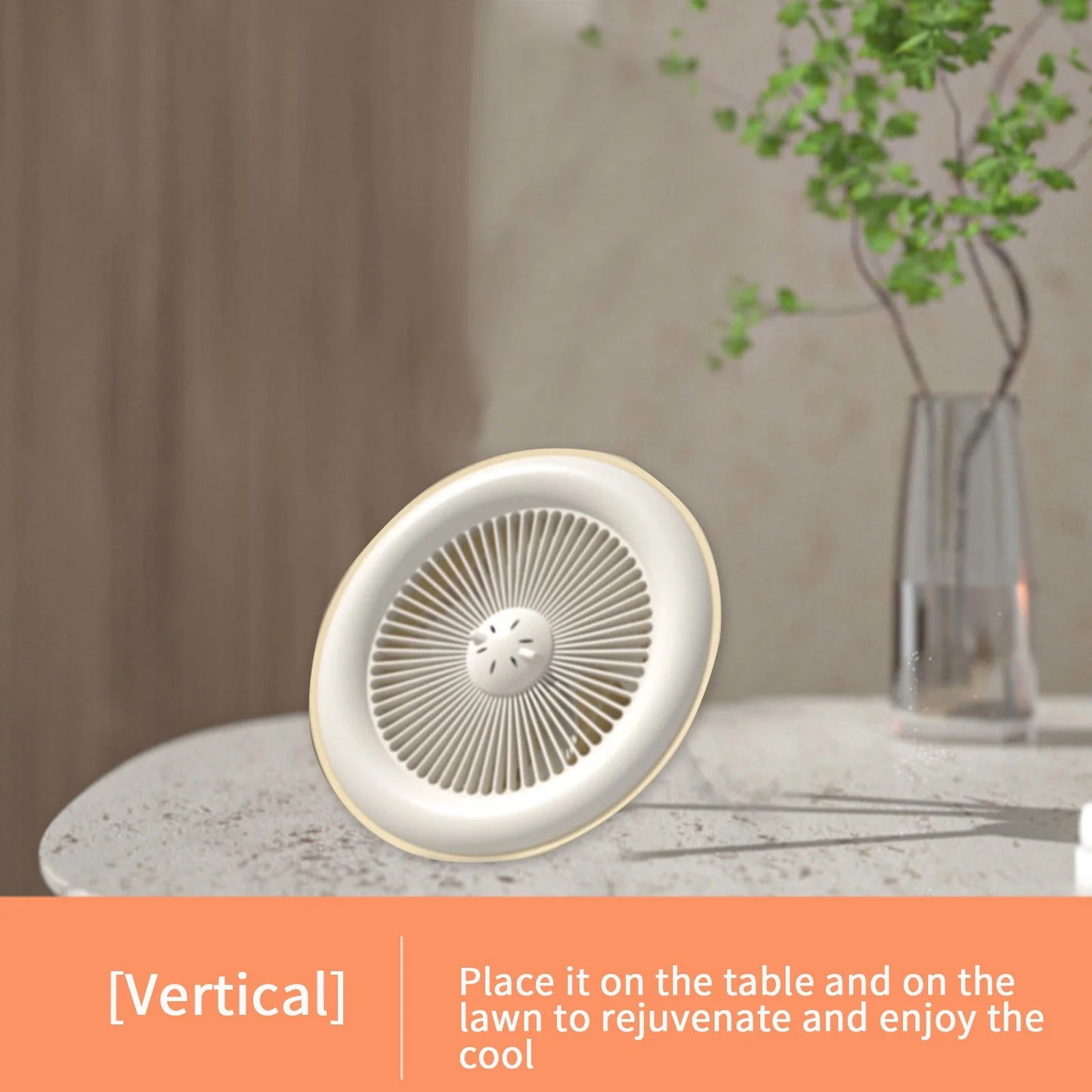 Outdoor Fan Light, Portable Camping Tent Small Ceiling Fan, Chandelier, Usb Multifunctional Fan Light, Aromatherapy Light Fan, White