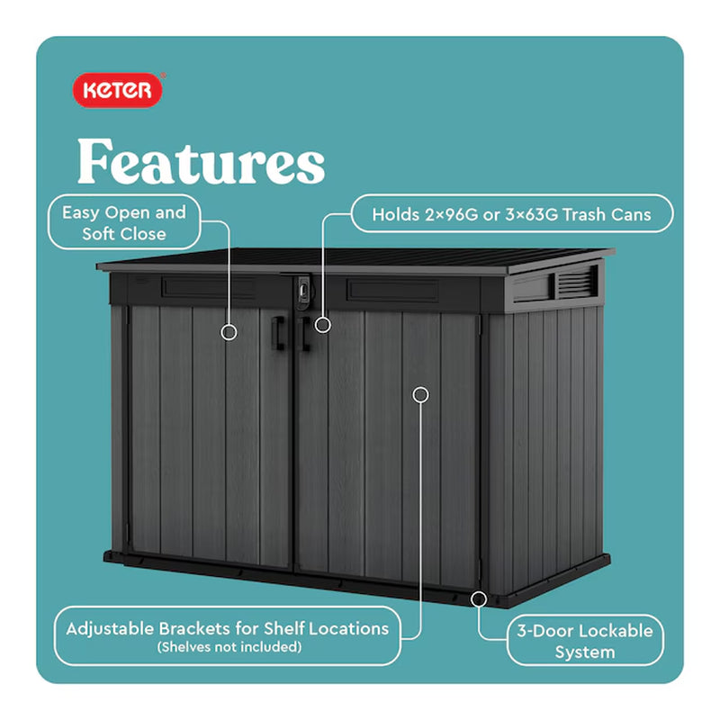 6.25-Ft X 3.5-Ft Cortina Gray Resin Storage Shed (Floor Included)