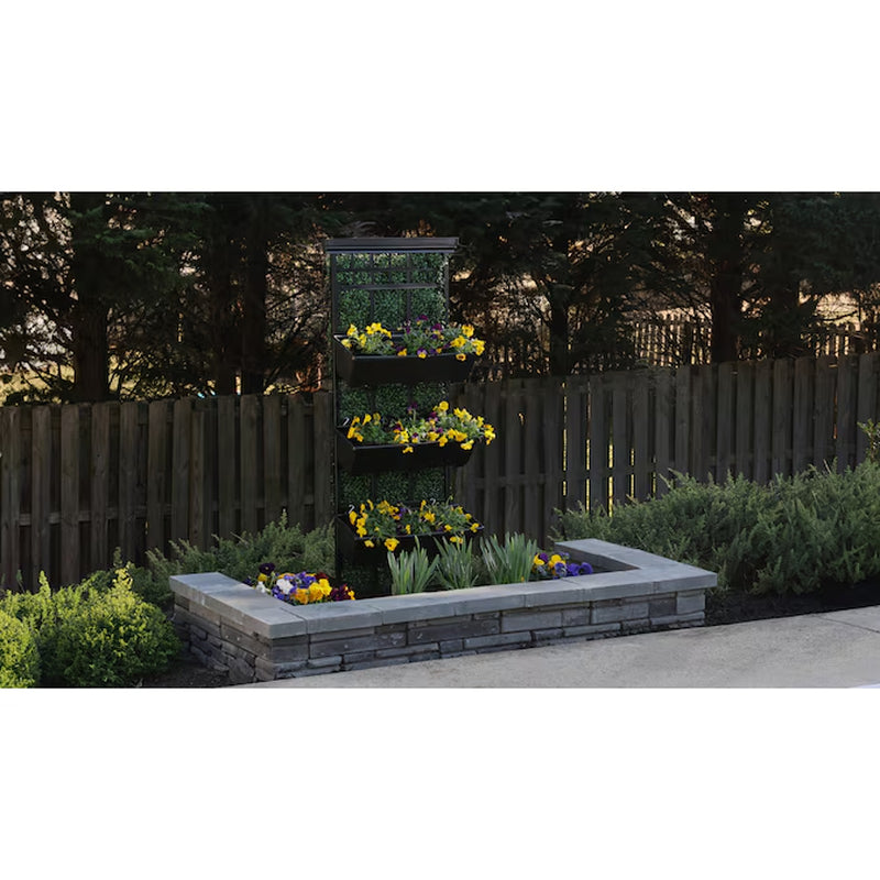 Expandable Privacy 72-In W X 36-In H Artificial Gardenia Leaf Garden Trellis