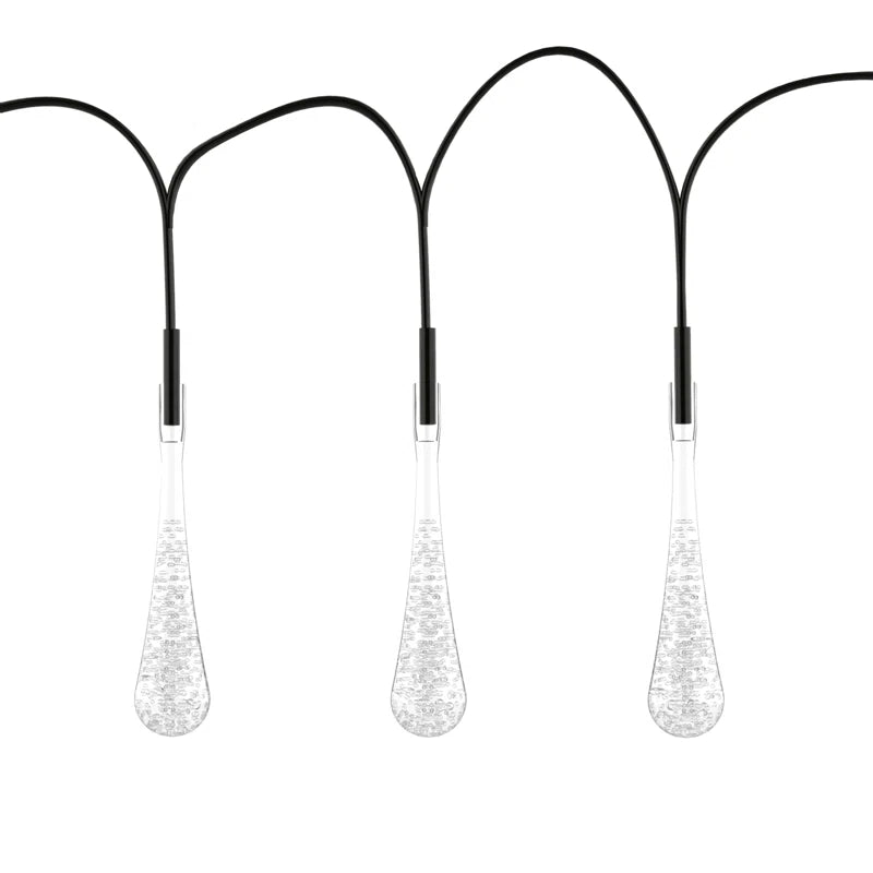 20.5' Outdoor LED Solar Powered 30 - Bulb Novelty String Light