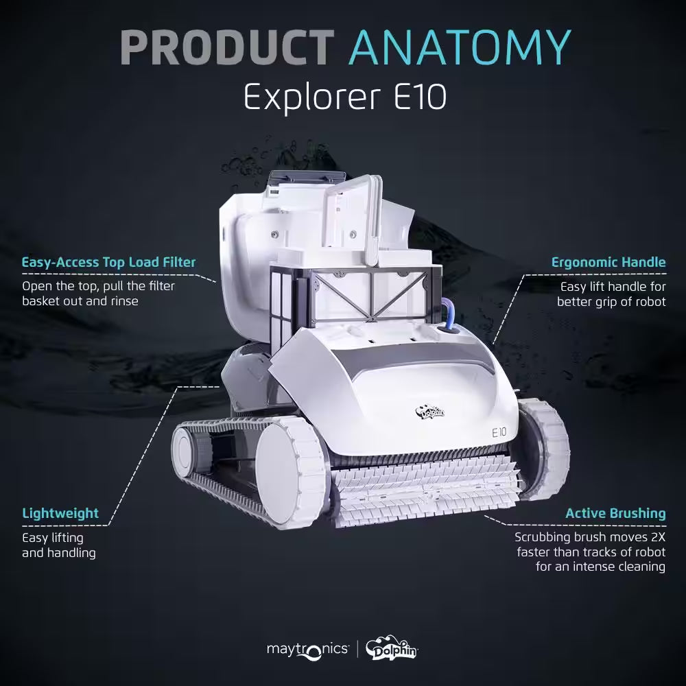 E10 Robotic Vacuum Pool Vacuum for above Ground Swimming Pools