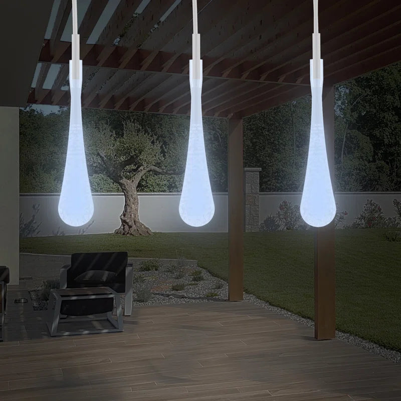 20.5' Outdoor LED Solar Powered 30 - Bulb Novelty String Light