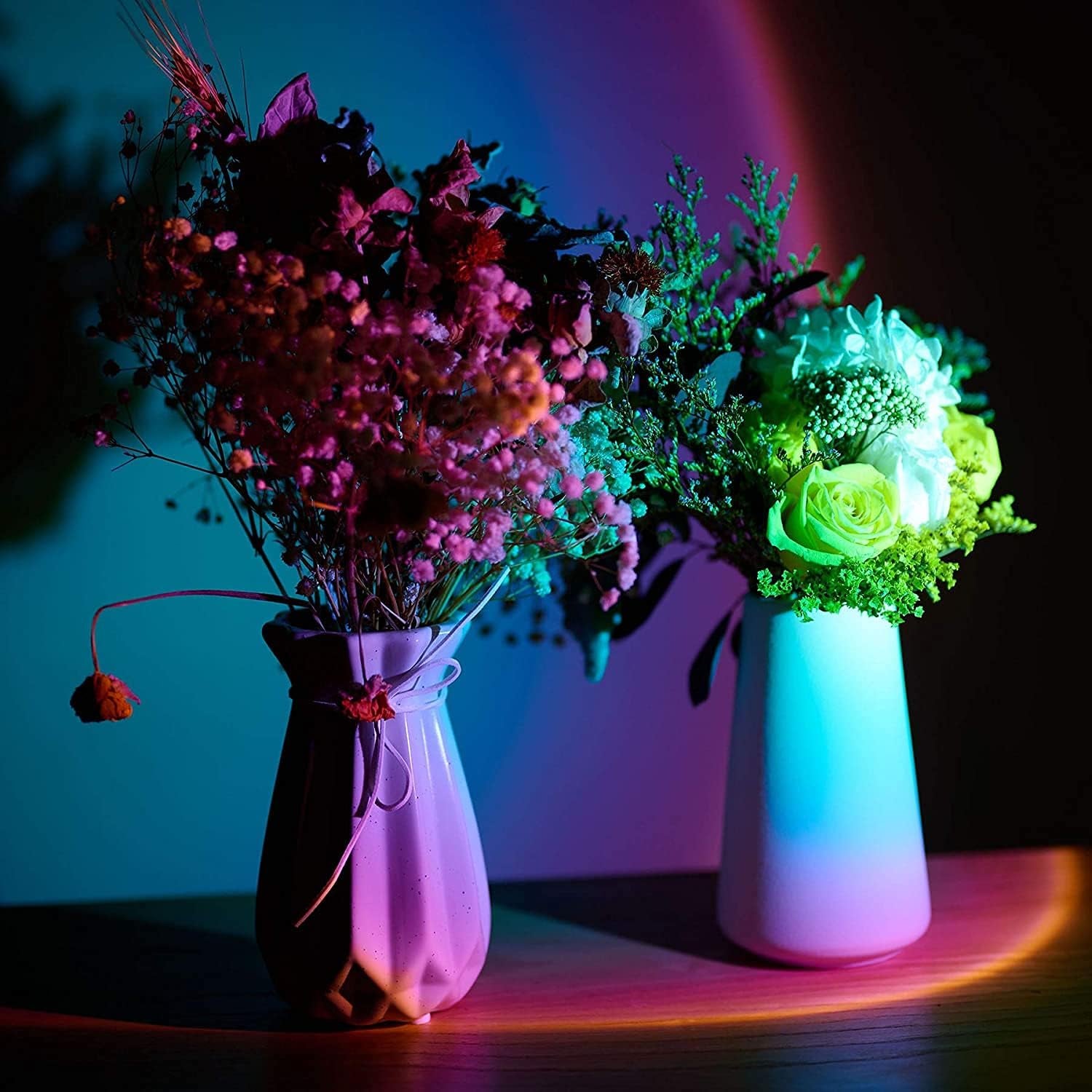 Sunset Lamp, Sunset Projection Light 10W 180 Degree Rotation Sunset Rainbow LED Projector Light Romantic Visual Atmosphere Night Light for Living Room Photography Bedroom Decor - Rainbow