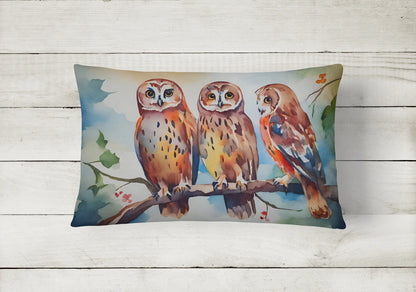 Elegant Owl Design Throw Pillow