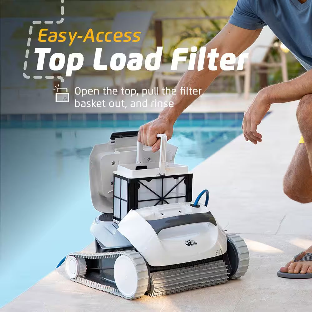 E10 Robotic Vacuum Pool Vacuum for above Ground Swimming Pools