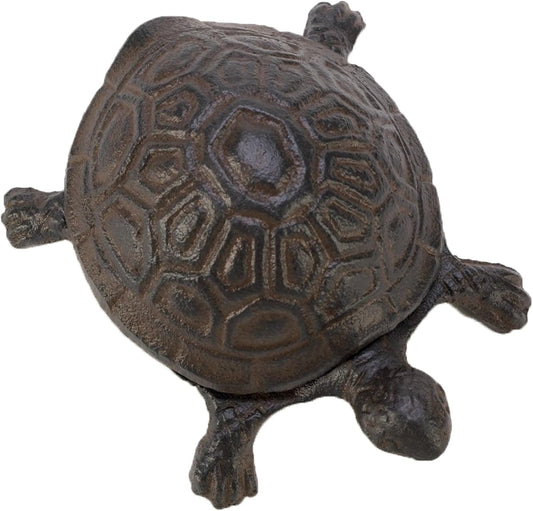 Cast Iron Key Hider- Outdoor | Indoor Decoration- Garden Accessory- for Key | Ear Studs | Ring | Paper Clip- 1 Pcs (Turtle)