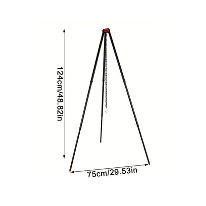 Camping Picnic Cooking Tripod for Fire Hanging Pot Outdoor Campfire Cookware Picnic Cooking Stove Pot Grill Camping Tools
