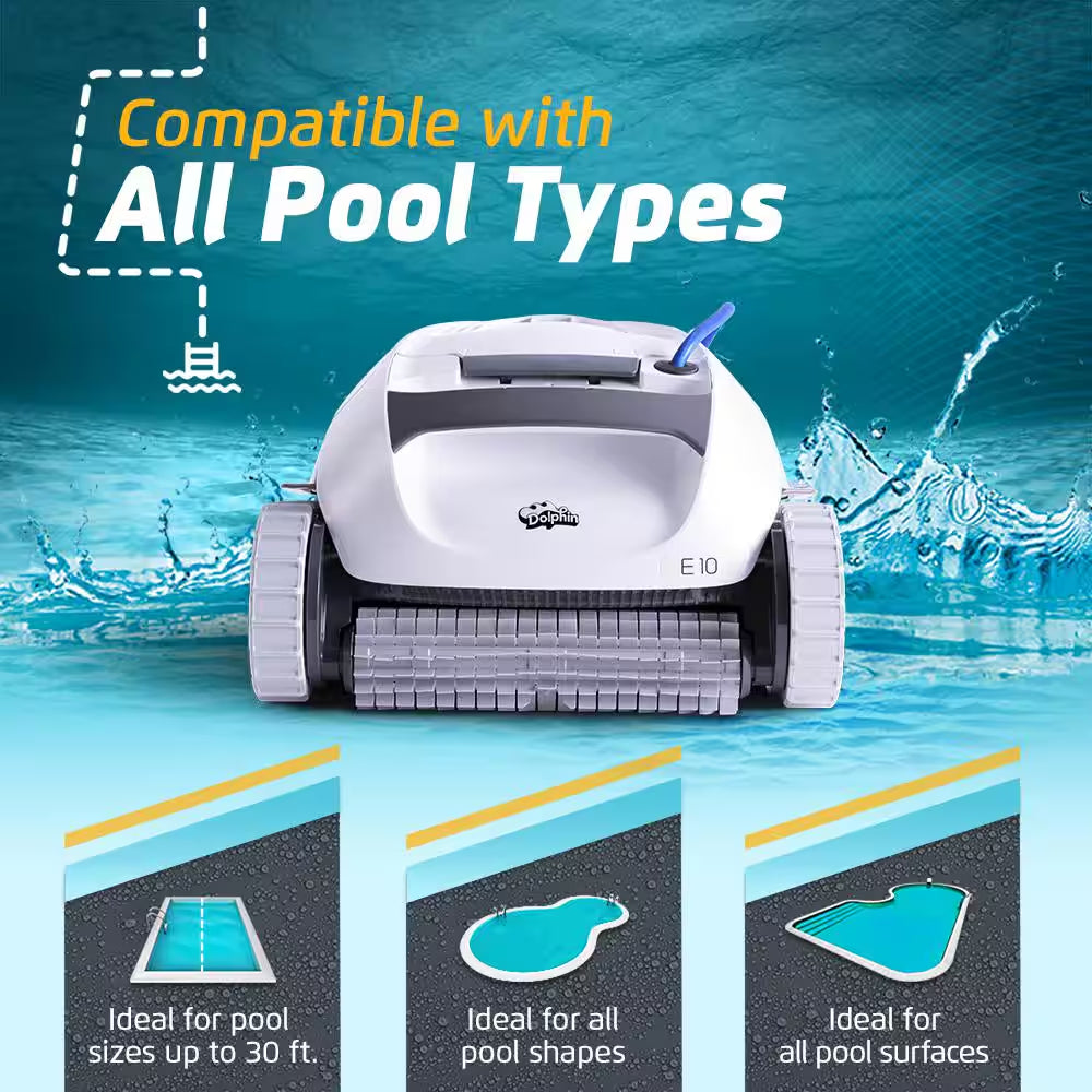 E10 Robotic Vacuum Pool Vacuum for above Ground Swimming Pools