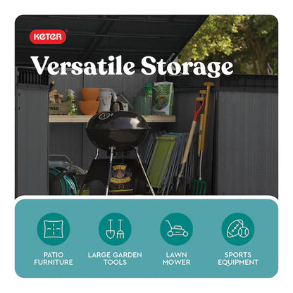 6.25-Ft X 3.5-Ft Cortina Gray Resin Storage Shed (Floor Included)