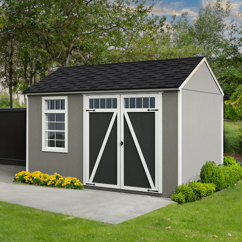 Coronado 12-Ft X 8-Ft Gable Style Wood Outdoor Storage Shed with 1 Windows 1 Doors