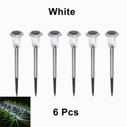 Solar Light Bright Solar Garden Lights Outdoor 6/12 Pcs RGB Color Changing Warm White Waterproof for Garden Yard Walkway