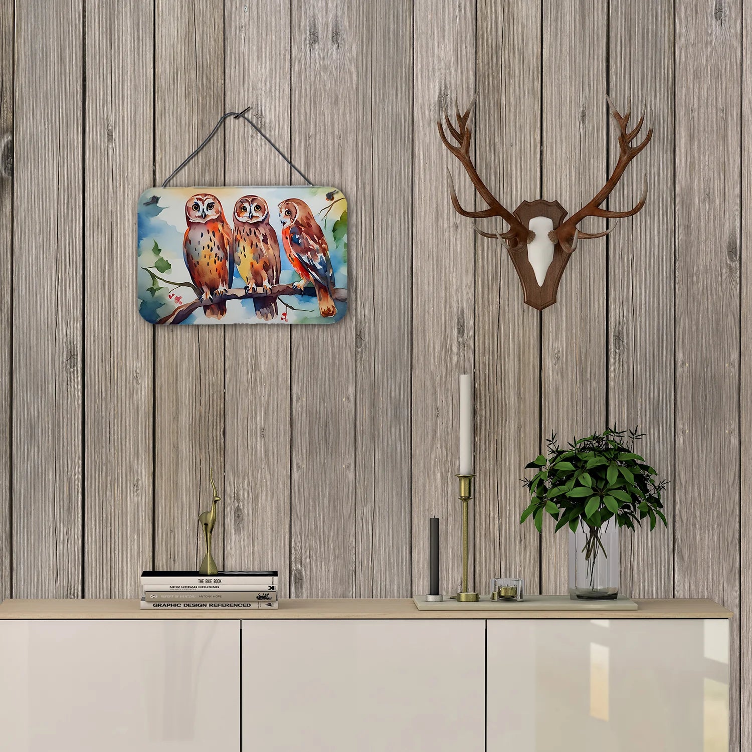 Owl-Themed Wall or Door Art Prints