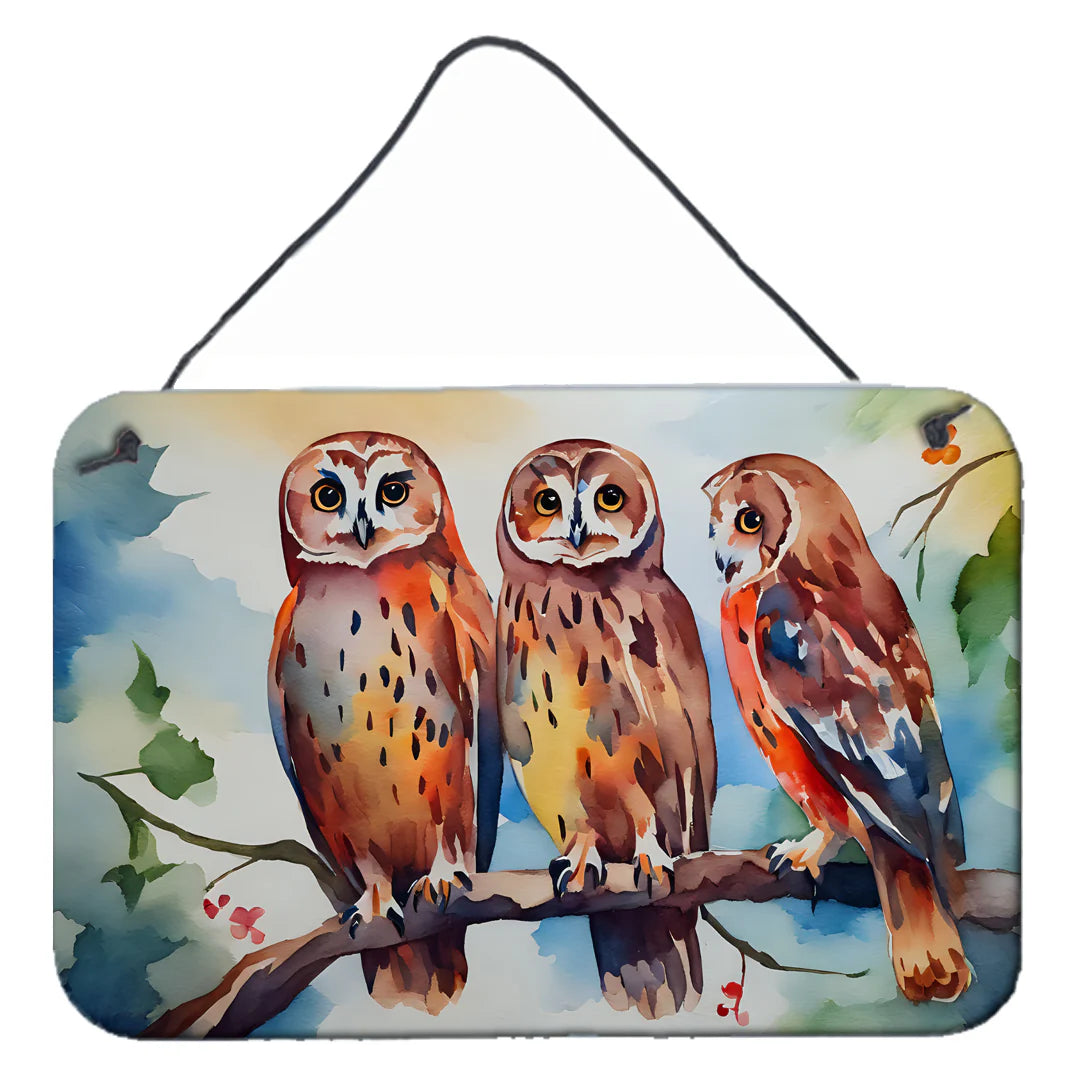 Owl-Themed Wall or Door Art Prints