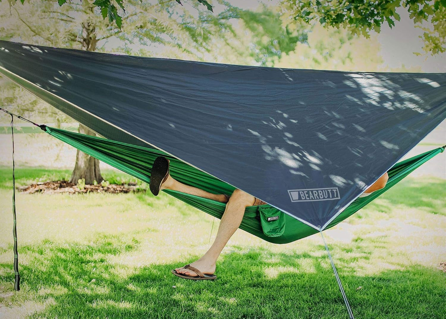 Hammock Rain Fly & Camping Tarp - 11 X 9 Ft Ultralight Waterproof Tarp for Hammock & Tent Camping - Easy to Set Up