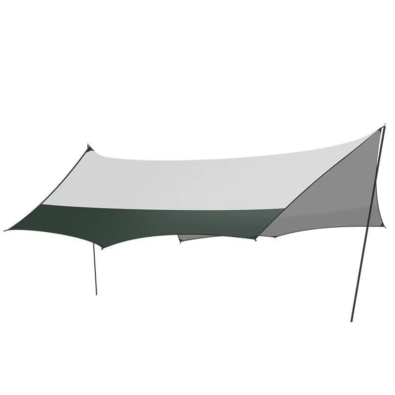Thickened Canopy, Quicksand Gold Waterproof and Rainproof Outdoor Camping, Camping Awning, Pergola Tent