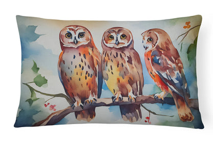 Elegant Owl Design Throw Pillow
