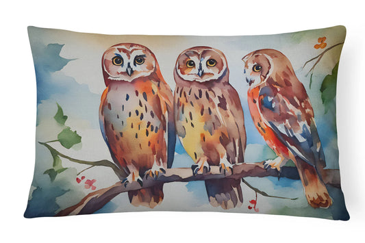 Elegant Owl Design Throw Pillow