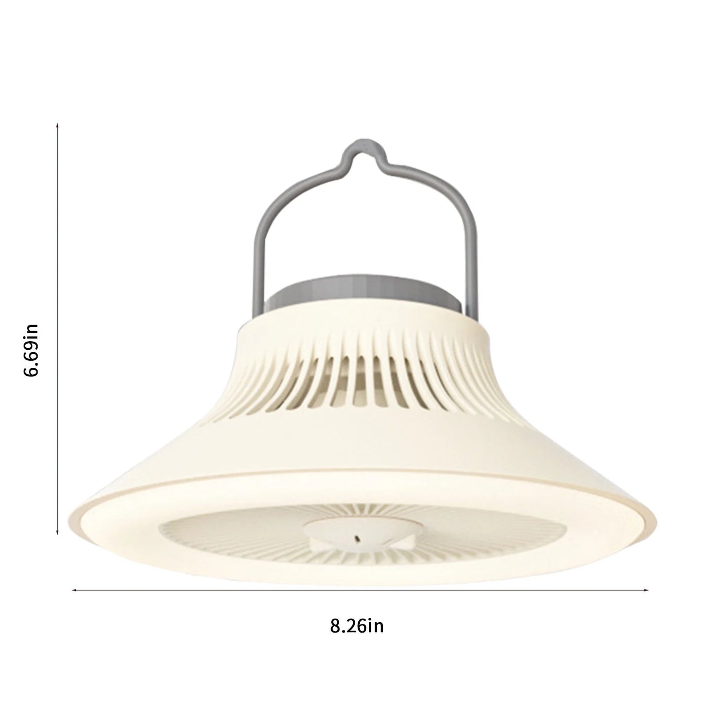 Outdoor Fan Light, Portable Camping Tent Small Ceiling Fan, Chandelier, Usb Multifunctional Fan Light, Aromatherapy Light Fan, White