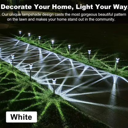 Solar Light Bright Solar Garden Lights Outdoor 6/12 Pcs RGB Color Changing Warm White Waterproof for Garden Yard Walkway