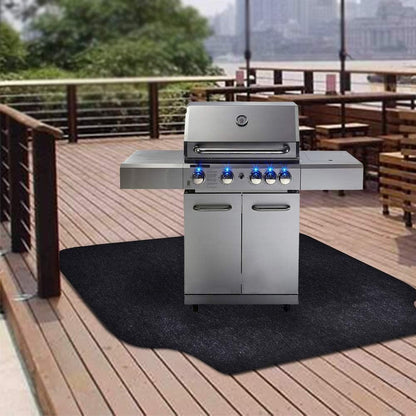 Under the Grill Mat for Gas,Electric Grill,Absorbent Grill under Floor Mat,Protect Decks and Patios from Grease Splatter(Bbq Mat 36Inches X 48Inches)