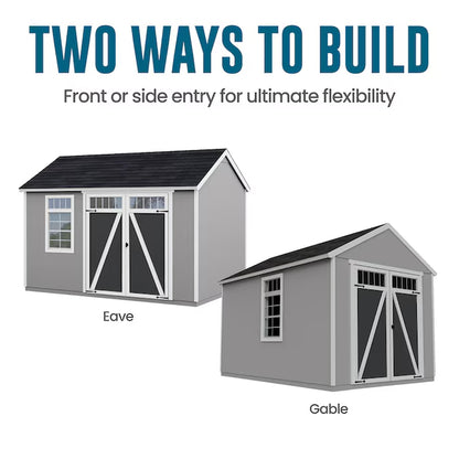 Coronado 12-Ft X 8-Ft Gable Style Wood Outdoor Storage Shed with 1 Windows 1 Doors