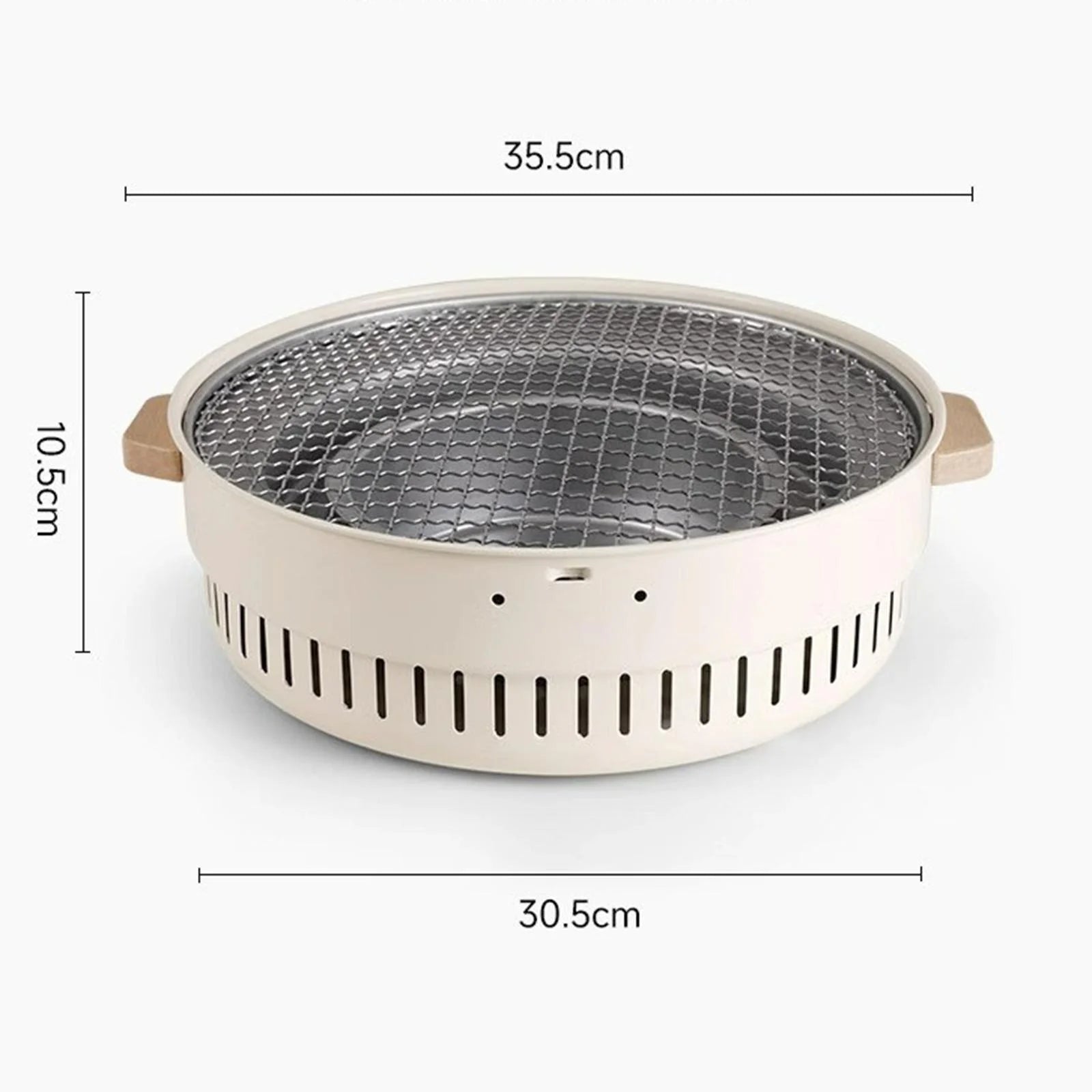 Grill Camping Cooker Furnace Outdoor Grill for Beach Outdoor Indoor with Grill Pan