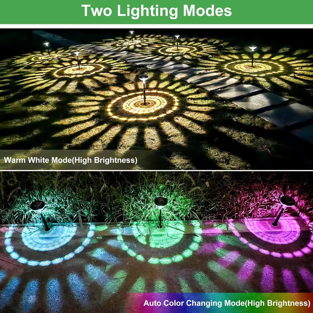 Solar Pathway Lights 8 Pack,Led Path Lights Outdoor,Ip67 Waterproof, Solar Powered Garden Lights for Walkway Yard Backyard