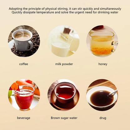 Self Stirring Mug; Self Stirring Coffee Mug, Automatic Stirring Mug Automatic Temperature Measuring Stainless Steel Magnetized Mug Portable Coffee Mug Mugs