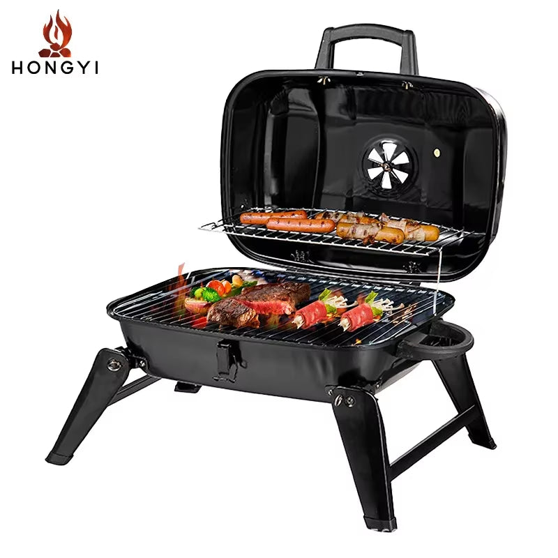 Home Portable Charcoal Camping Outdoor Camping Smokeless BBQ Equipment Charcoal Grill