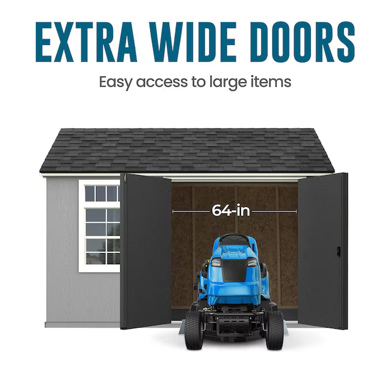 Coronado 12-Ft X 8-Ft Gable Style Wood Outdoor Storage Shed with 1 Windows 1 Doors